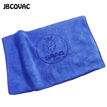 

1pc 30*30CM Auto Wash Towel Car Soft Microfiber Cleaning Towel Accessories For Saab 9-3 93 9-5 9 3 9000 9 5 Car Styling Sticker