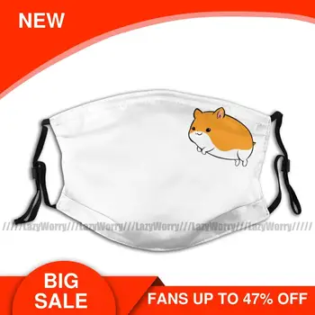 

Hamster Mouth Face Mask HAMSTER Facial Mask with Filters Fashion Funny for Adult Mask