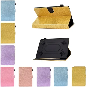 

Glitter PU Cover For DEXP Ursus N380i N280i N180i S280 S380 P380 N280 N180 P180 P280 TS180 3G 4G 8 Inch Tablet Universal Case