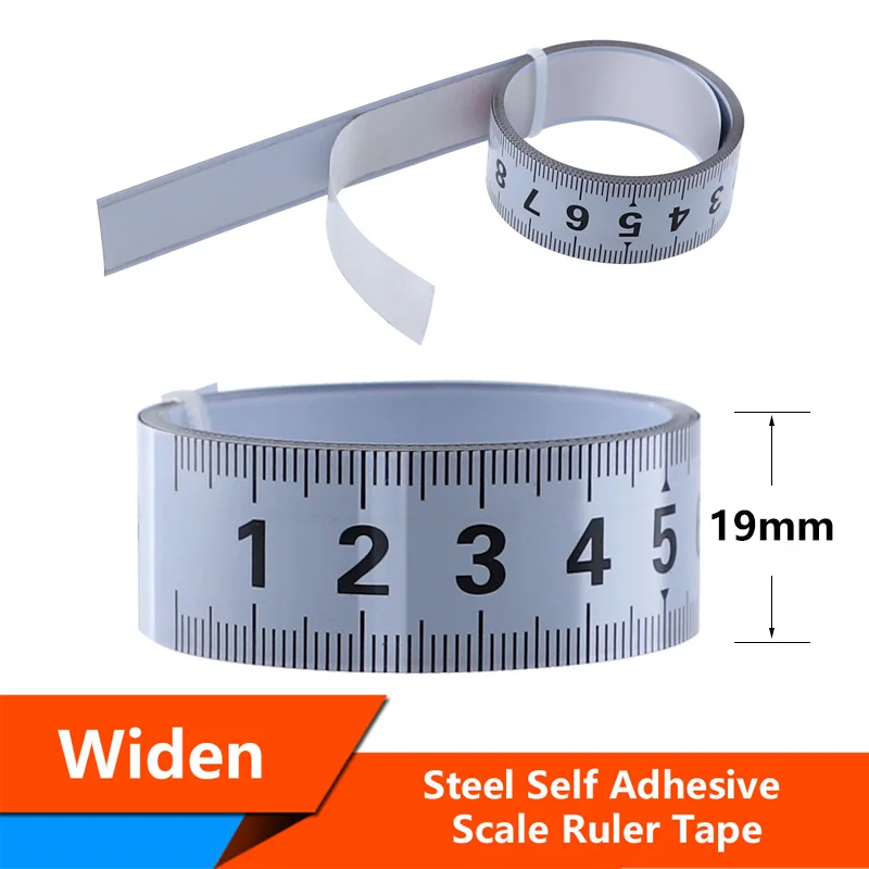 Stainless Steel Miter Track Tape Measure Self Adhesive 300cm Ruler Scale A9K9
