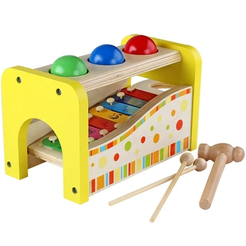 

Baby Table Xylophone Educational Toy 3-In-1 Function Percussion Toys, Slide-Out Xylophone, One Size