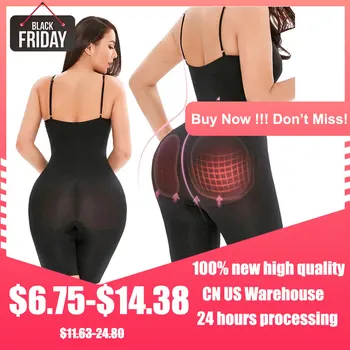 

Women Shapewear Sculpting Bodysuits Butt Lifter Shaping Mid-Thigh Length Pants Tummy Control Chest Support Body Shaper Enhancing
