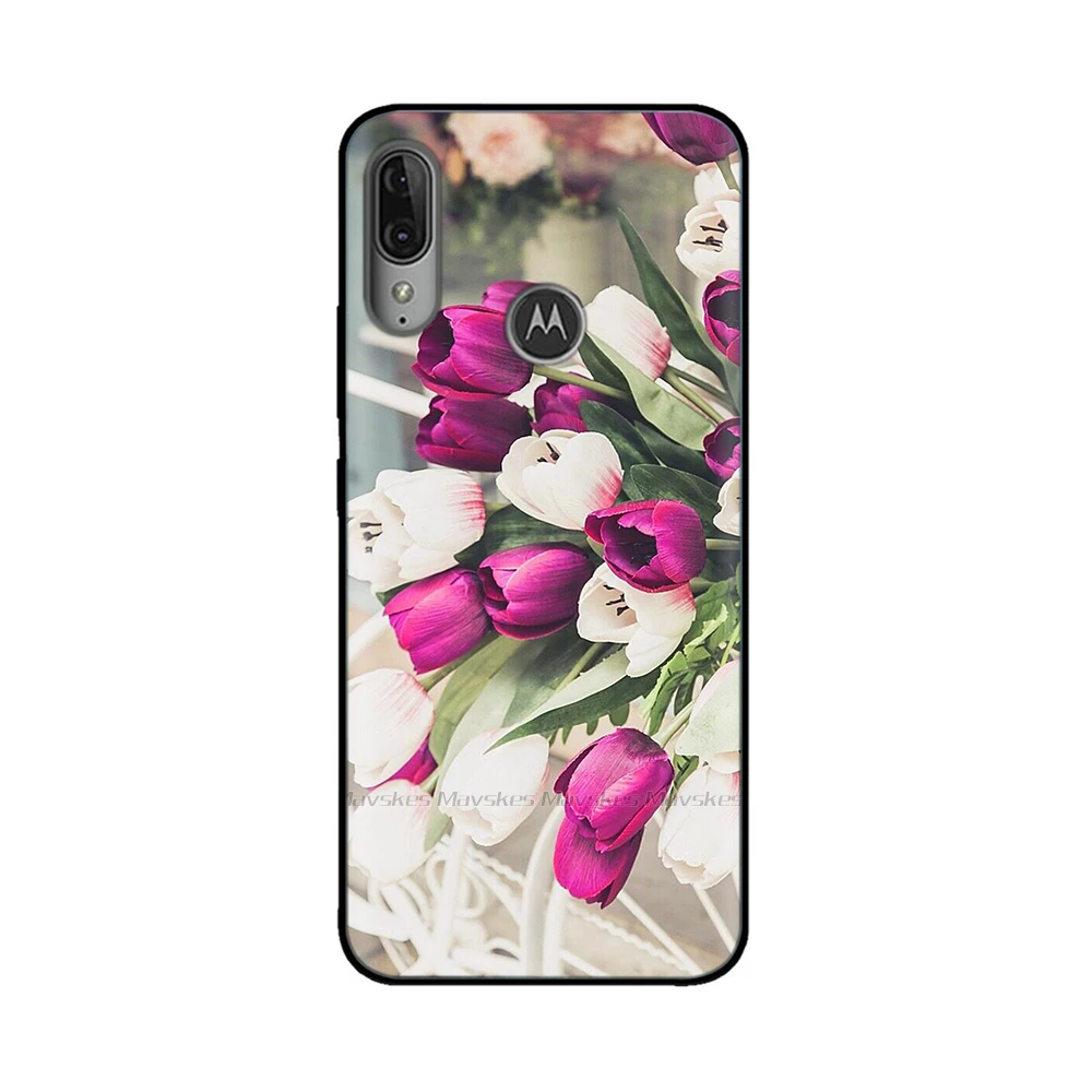 TienJueShi Torre Stand Portafoglio TPU Silicone in Pelle Cellulare Caso per Motorola Moto E6 Plus 6.1 inch Case Copertina Custodia Protettiva Cover