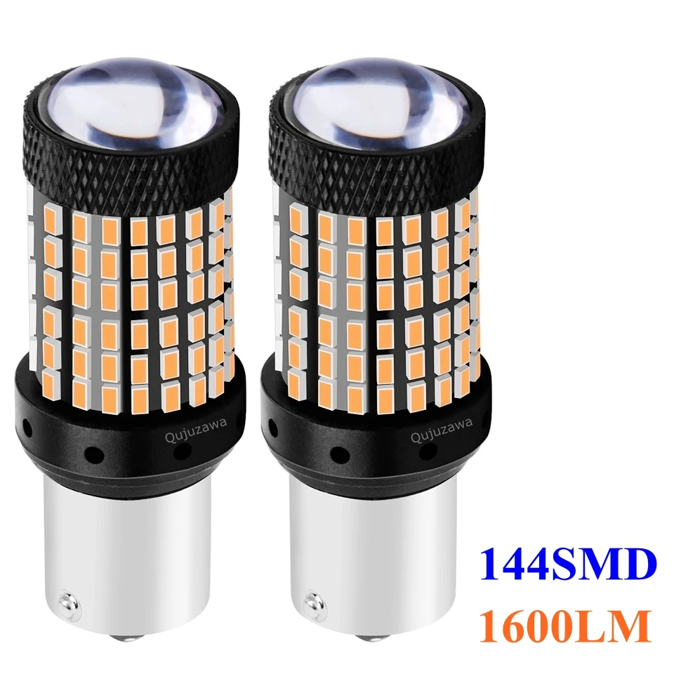 2 шт. 1156PY 7507 PY21W BAU15S супер яркие 1600LM Светодиодные Автомобильные задние указатели
