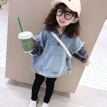 

Girls' Hoodie Fashion Casual Beautiful Denim Jacket