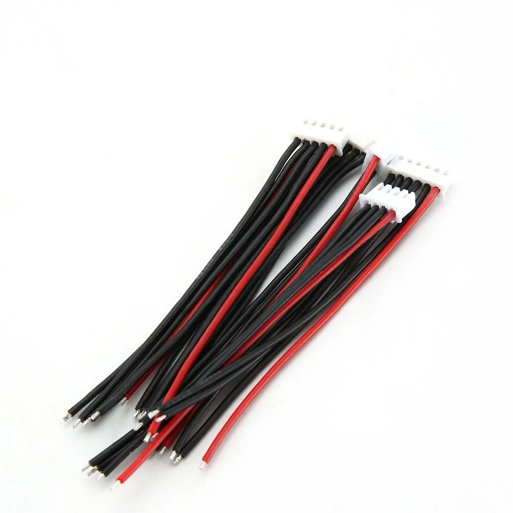 5 шт./лот 100 мм 22AWG разъем RC Lipo Battery Balance Charger 2s 3s 4s 6s кабельная линия для IMAX B3 B6|Детали