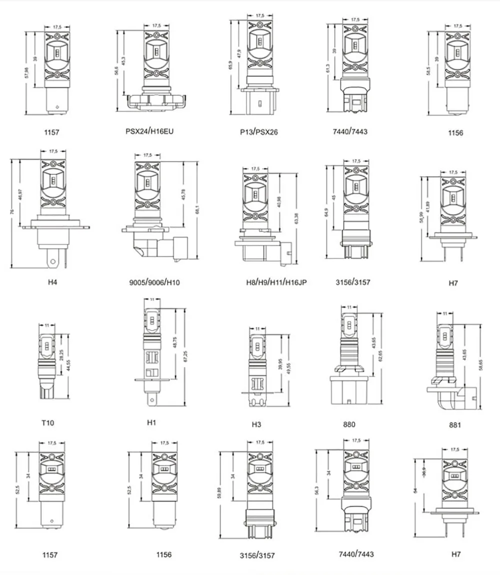 Zdatt H11 светодиодный 24V H3 туман светильник s H8 H10 светодиодный 9005 hb3 9006 hb4 H1 туман светильник s дневные ходовые огни светильник лампы поворот Парковка лампы 12V