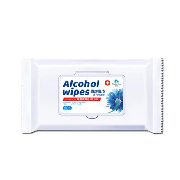 

1 Bag 75% Alcohol Wet Wipe Disinfection 50 Pumping Large Size Disposable Household with Ethanol Sterilization Wet Wipe