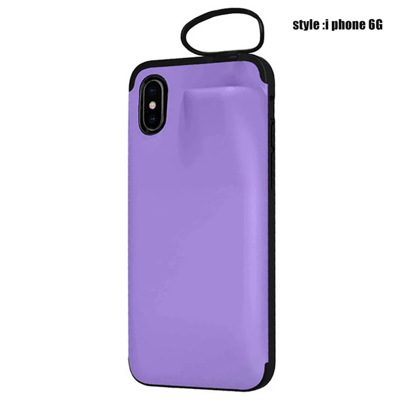light purple Система защиты совместима с iPhone и AirPods наушники чехол для телефона анти-осень чехол для телефона LFX-ING - Цвет: light purple