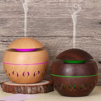 

Air Humidifier USB Ultrasonic Aroma Diffuser Wood Grain Electric Essential Oil Diffuser for Home Aromatherapy