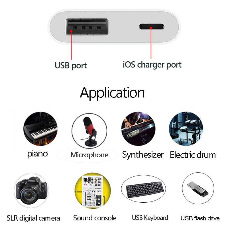 Цена Reilim OTG адаптер для Apple к font b USB b font камера ридер адаптер для lightning iOS 13 Соединительный комплект кабель синхронизации данных для IPhone 6 7 8 X