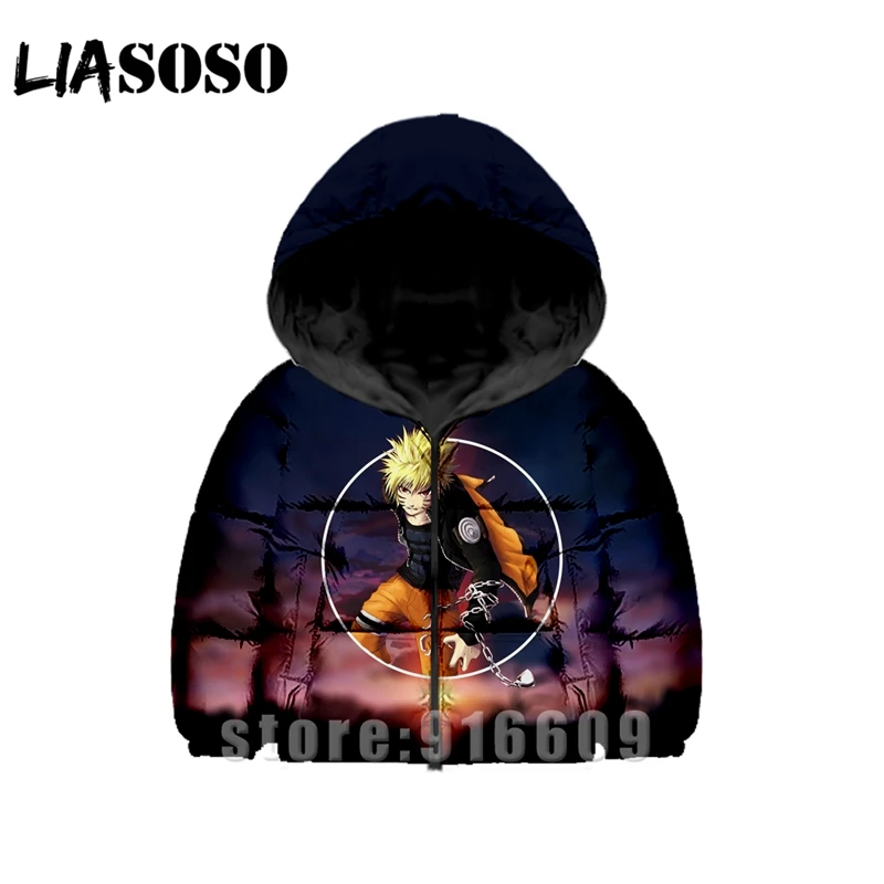 Детские толстовки Uzumaki Naruto с 3D принтом для мужчин и женщин; детские толстовки с капюшоном в стиле аниме; детский зимний пуховик; детские толстовки с капюшоном с героями мультфильмов в стиле Харадзюку