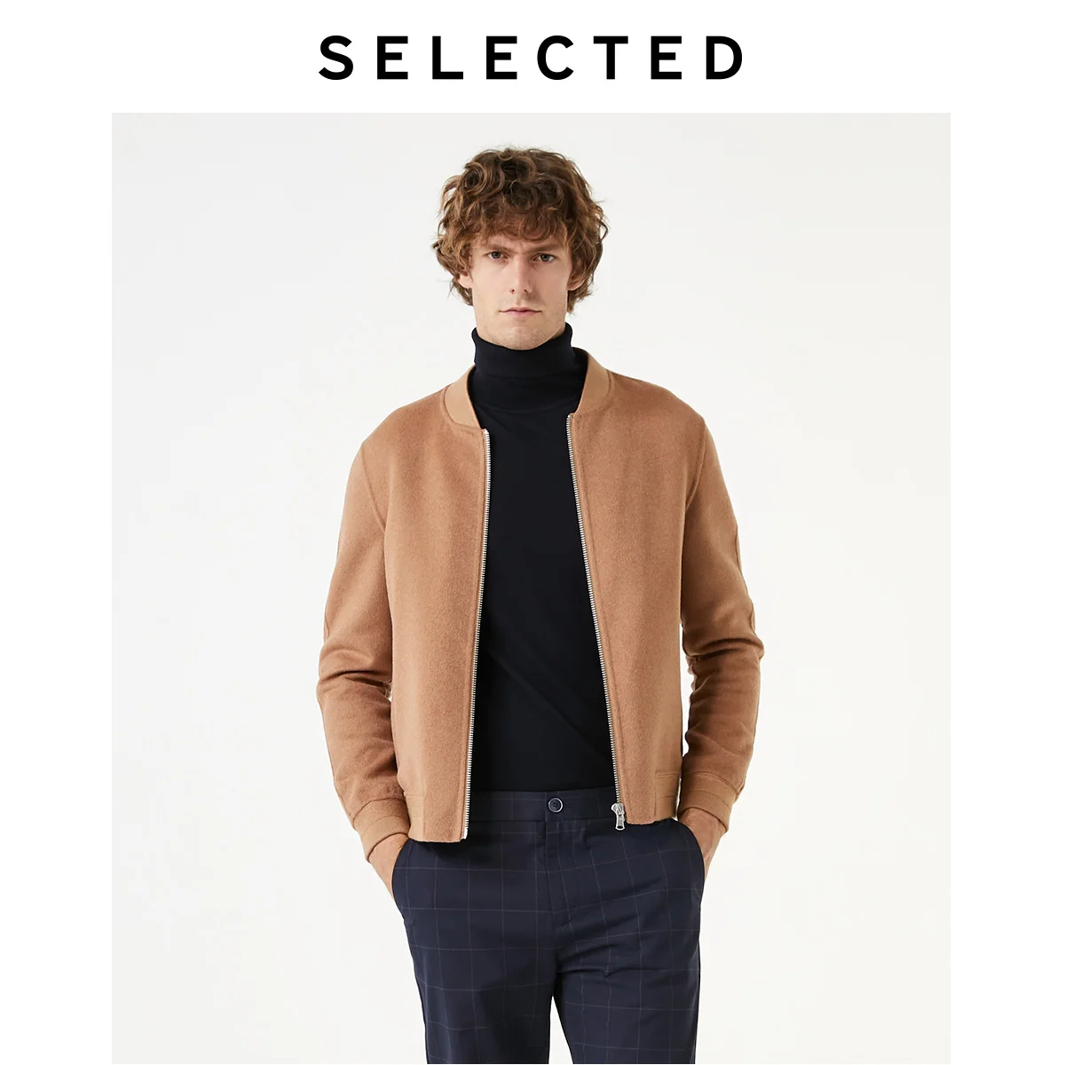 SELECTED Men's Winter Woolen Baseball Collar Jacket Pure Color Wool Coat S | 419327509 SELECTED Men's Winter Woolen Baseball Collar Jacket Pure Color Wool Coat S | 419327509