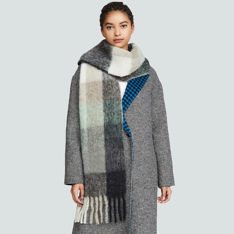 New Cheap vOQoc Women Sacrf Brand Cashmere Winter Scarf Scarves Designer Blanket Scarves Women 2019 Luxury Brand Scarfs For Ladies Pashmina