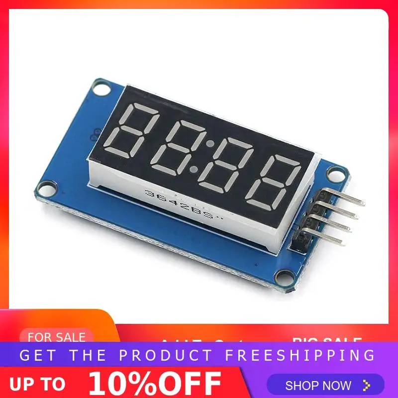 TM1637 светодиодный модуль дисплея для Arduino 7 сегментный 4 бита 0,36 дюймов часы красный анод цифровая трубка четыре последовательных платы драйвера пакет