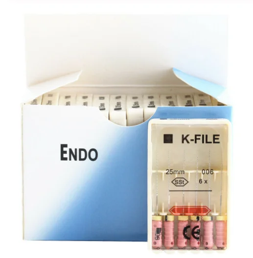 10 boxes Dental K-FILE 21/25/31mm Stainless Steel endo Root Canal Files Hand Use K-files Endodontic Instruments