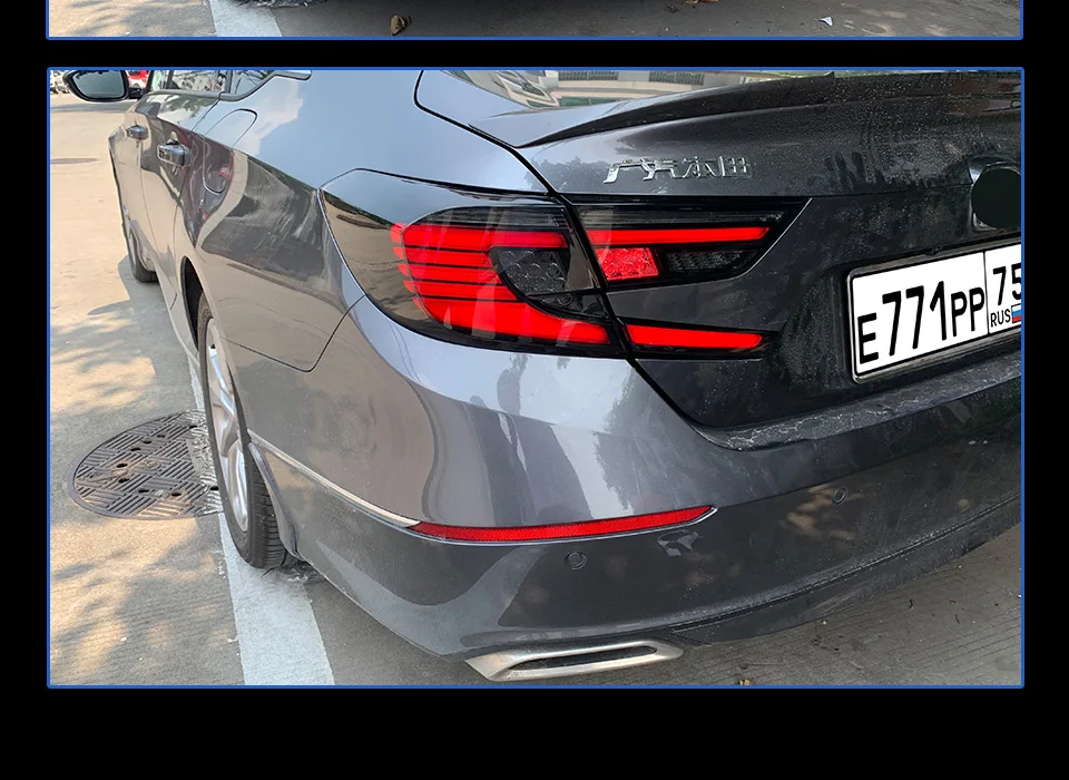 Автомобильный Стайлинг задний фонарь чехол для Honda Accord задние фонари светодиодная сигнальная лампа для Honda Accord задний фонарь светодиодный фонарь