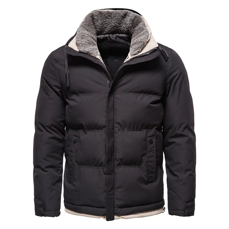 2020 New Plush Collar Winter Mens Jackets and Coats Stand Collar Mens Casual Slim Thicken Warm Parka Men Windbreaker Coat 2020 New Plush Collar Winter Mens Jackets and Coats Stand Collar Mens Casual Slim Thicken Warm Parka Men Windbreaker Coat