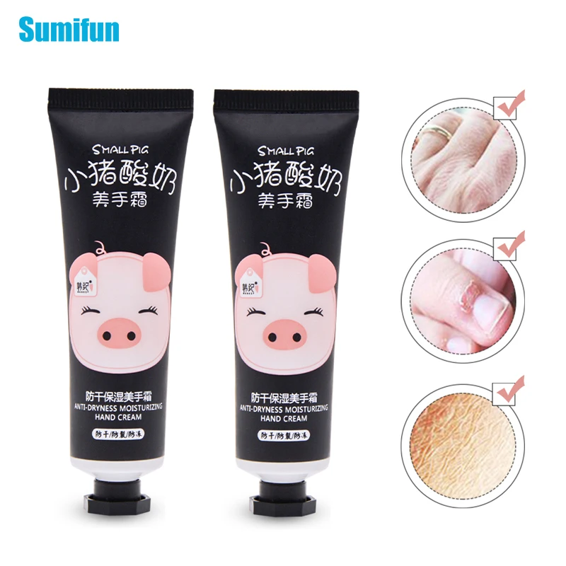 

1Pcs Cartoon Pig Hand Cream Antibacterial Anti-chapping Whitening Nourishing Anti-Aging Hand Care Skin Care Ointment P1052