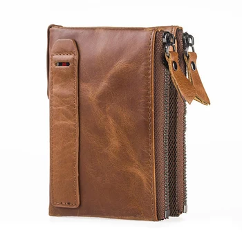 

New men's Leather Wallet Purse tidehead cowhide wallet crazy horse ancient customs wallet W3-132