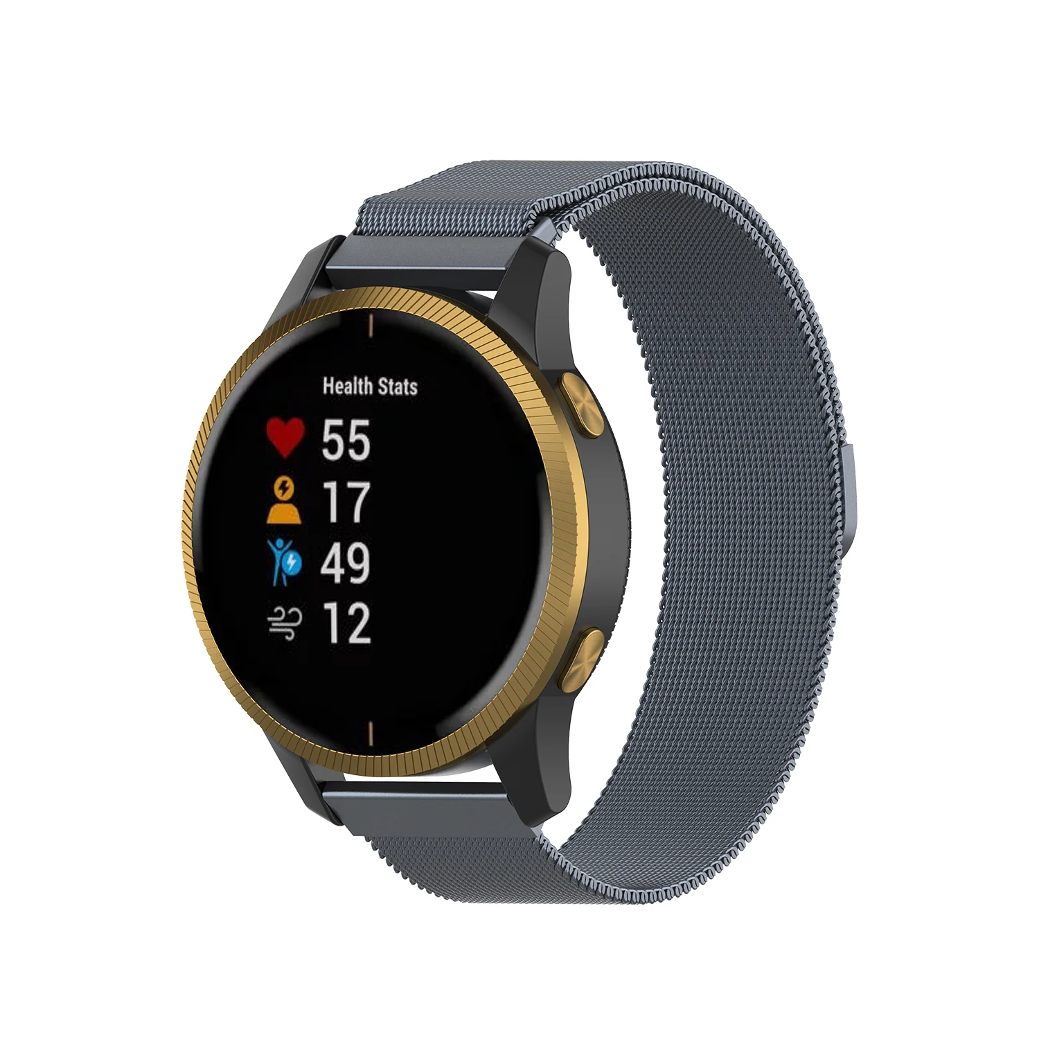 Металлический Нержавеющая сталь ремешок для смарт-часов Garmin Vivoactive 3 музыка Vivomove HR Вену ремешок для наручных часов для Forerunner 645 245 245 м Ремешок для наручных часов на расстоянии до 20 м