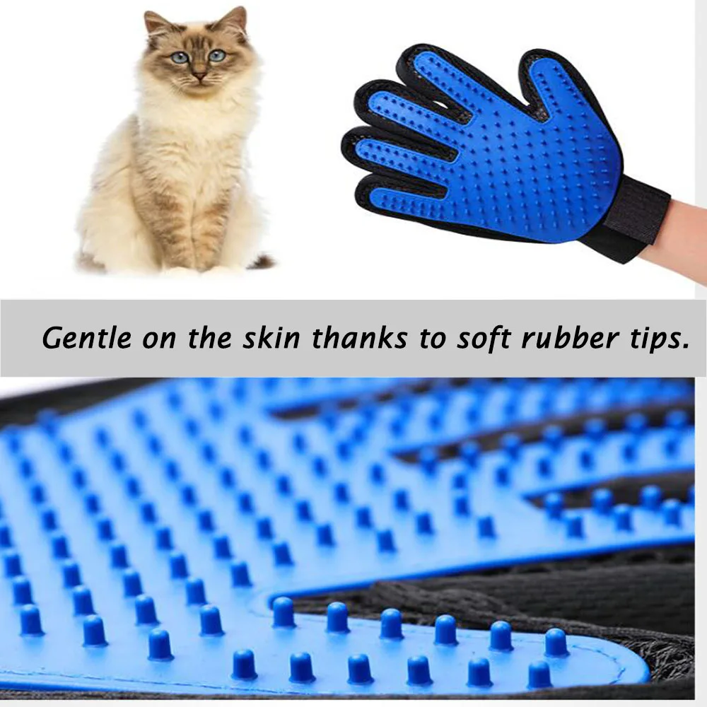 Перчатка для кошек, уход за кошками, силиконовая щетка для домашних животных, перчатка для ухода за собаками, мягкая эффективная перчатка для ухода за домашними животными, ванна для собак, чистка кошек