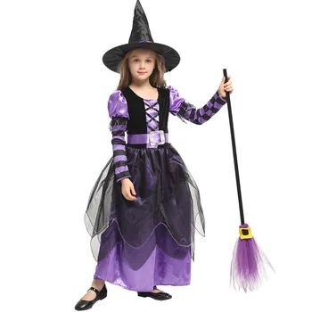 

Girls Purple Magic Witch Costume