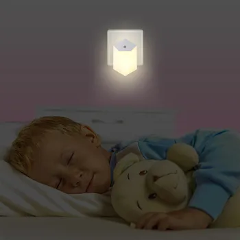 

LED Motion Sensor Night Light Bathroom Hallway Bulb Plug In Creative night light, light-controlled plug-in LED light A1