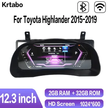 شراءFor Toyota Highlander 2015-2019 12.3 Inch Car LCD Cluster Instrument Multimedia Dashboard Modification GPS Navigation Player