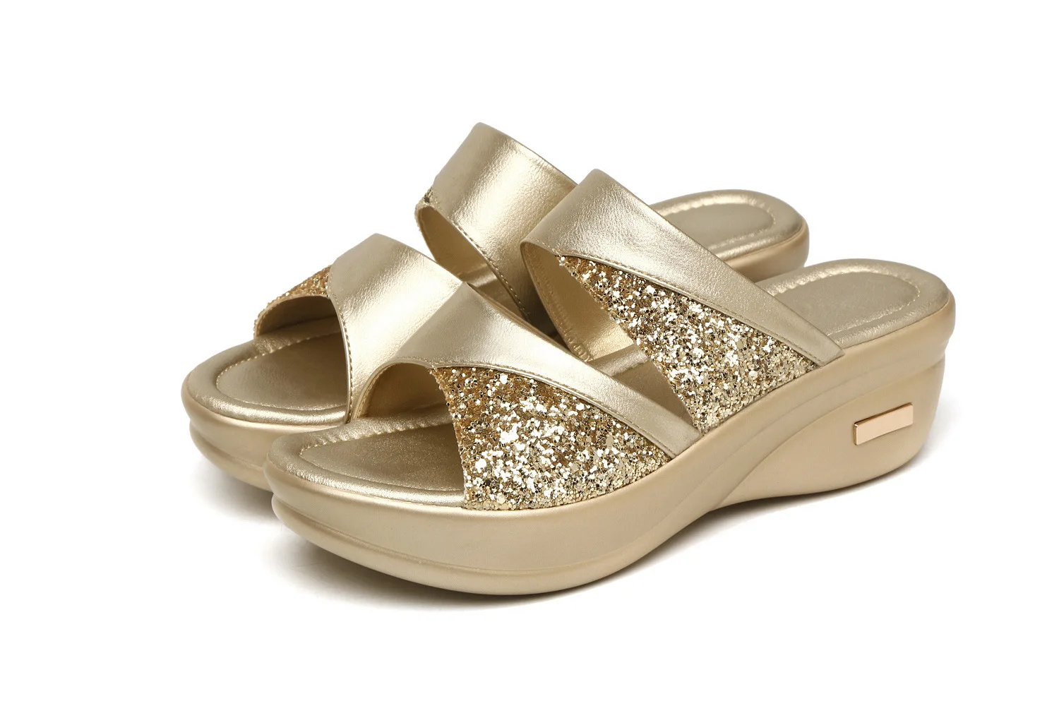 2021 Summer Women Wedge Sandals Premium Orthopedic Open Toe Sandals Vintage Anti-slip Leather Casual Female Platform Retro Shoes 