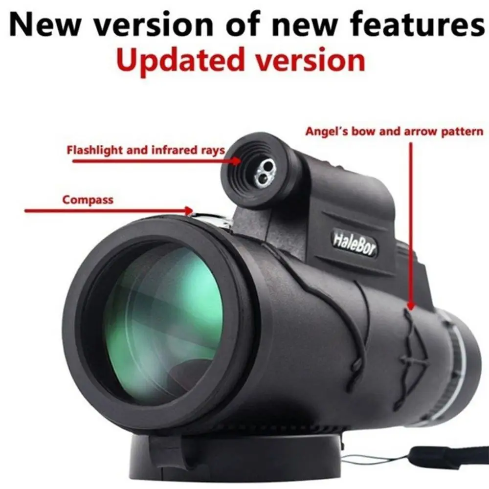

AU 50x60 Telescope Day & Night Vision Optical Monocular Hunting Camping Hiking