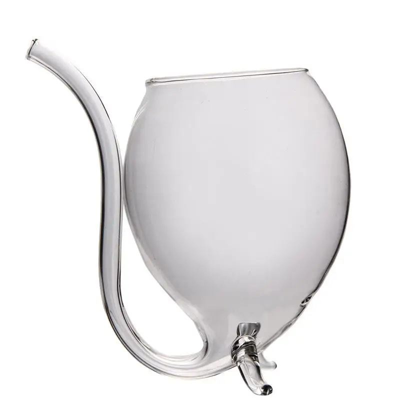 Wine Glass 300ml Unique Juice Cup White Simple Design Style Practical Xmas Creative