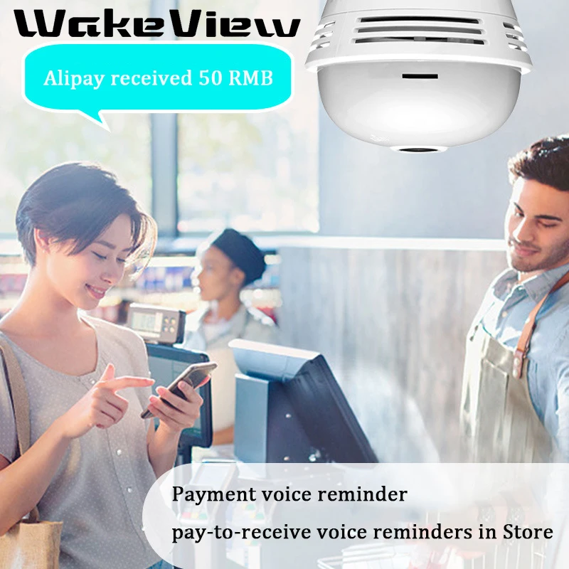 WakeView 2MP Bluetooth музыкальная камера беспроводная панорамная домашняя