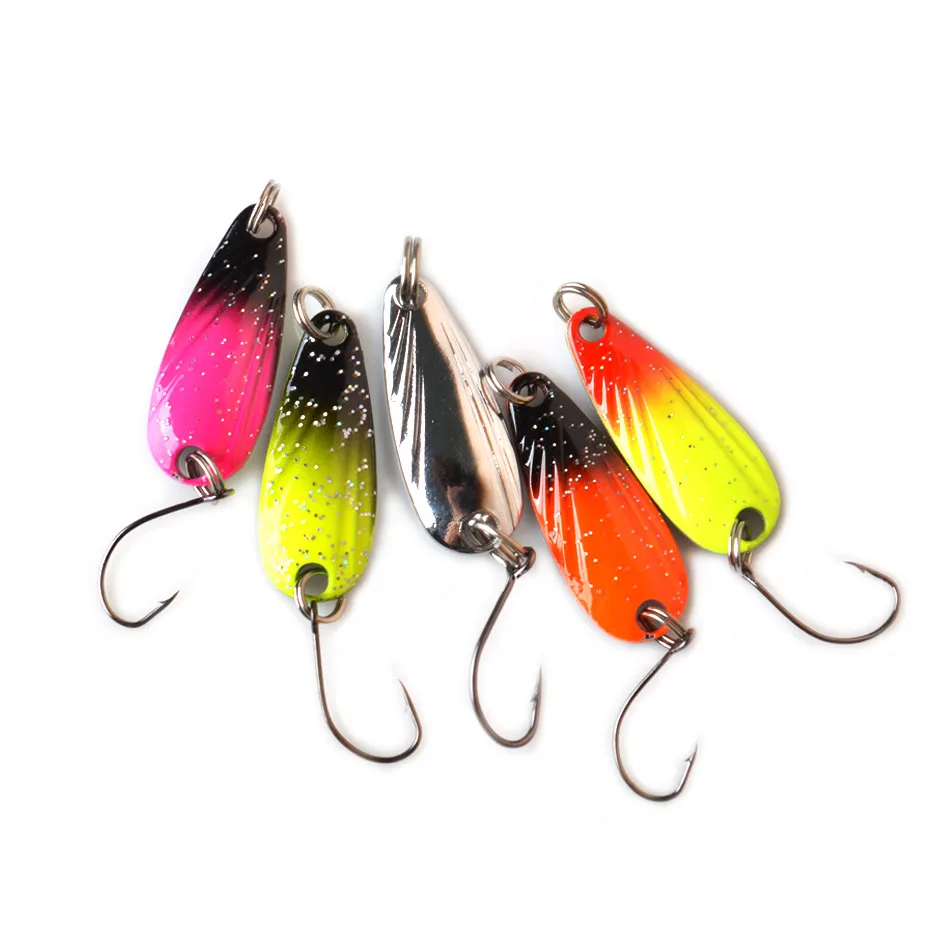 Тома 5 шт./лот Рыбалка металлическая ложка приманка для ловли форели бас ложки