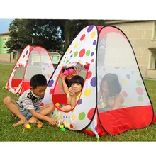 Детская палатка детский домик мультяшный игровой домик 120 см детская комната+ 100 таблеток 6 см морской мяч