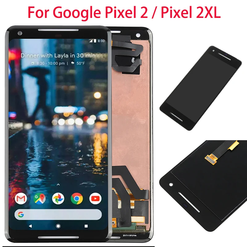 ЖК дисплей для Google Pixel 2 2XL сенсорный экран XL детали дисплея 2XL|Экраны мобильных