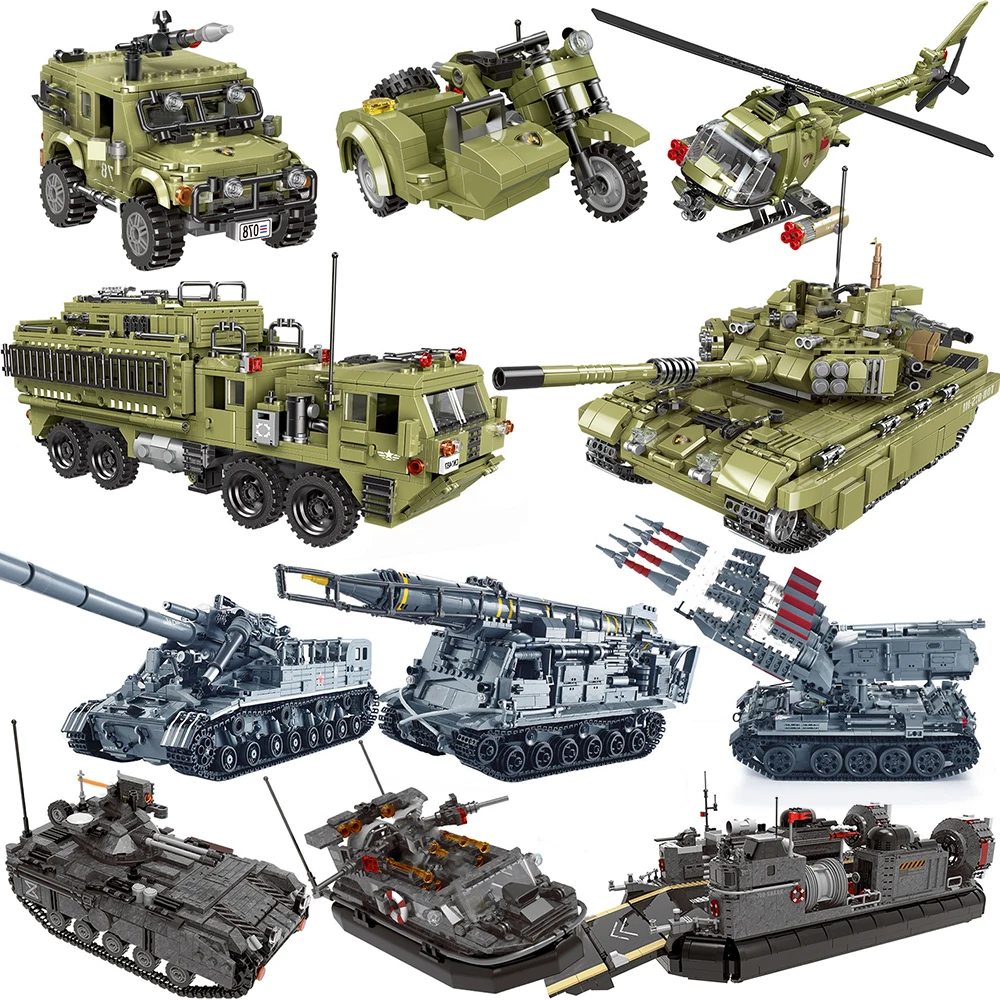 Tanques de veículos militares conjuntos ww2 jeep modelo de máquina blocos de construção tijolos ac130 guerra mundial 2 ii 1 criador caminhão blindado