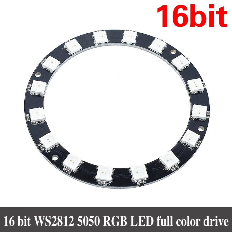 4, 8 12 16 каналов WS2812 WS2812B WS 2811 5050 RGB светодиодный светильник Панель модуль 5V 1Bit 4Bit 8Bit 12Bit 16Bit 24Bit Радужный светодиодный точное - Цвет: 16 Bits