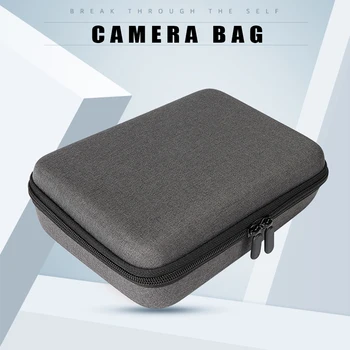 

Double Zippers Waterproof Small Portable Storage Pouch Wear Resistant With Strap Travel Camera Bag Insert For Insta360 One R