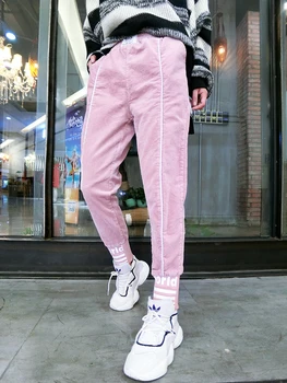 

Plus size loose corduroy pants women's new autumn winter casual wild corduroy harem pants women trousers women pants women