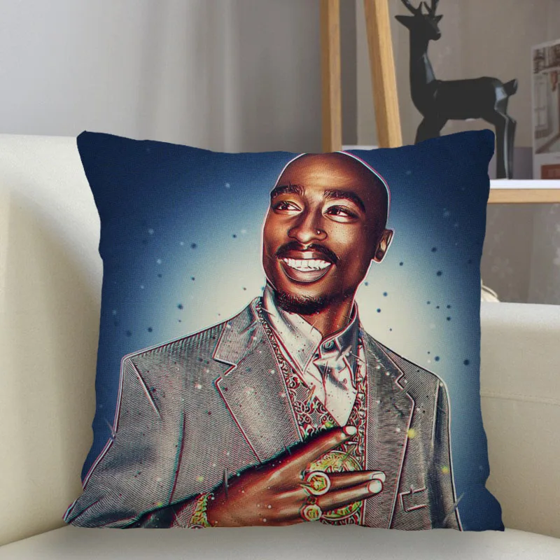 Musife New Custom 2Pac Tupac Pillowcase Sofa Decorative Cushion