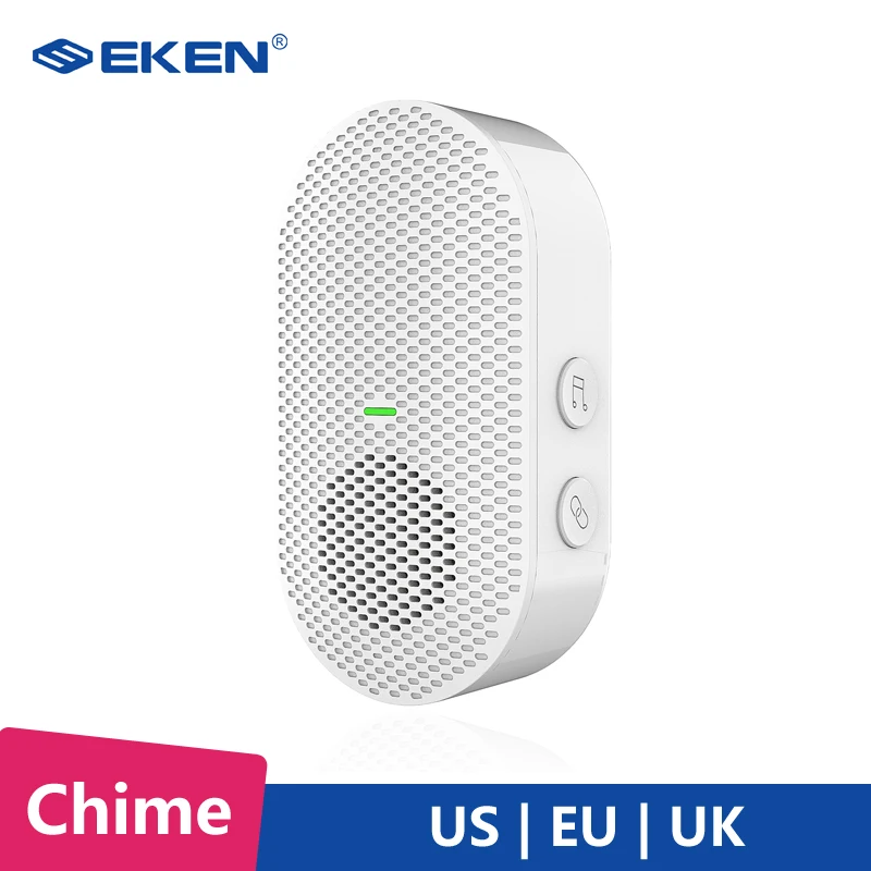 EKEN-timbre inalámbrico para el hogar, timbre de puerta con cámara WIFI, receptor AC 90V-250V Ding Dong
