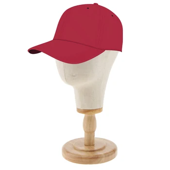 

21 inch Canvas Block Mannequin Head Afro Manikin Model with Wood Stand Hat Display Styling Wigs Making for Salon Shop Home