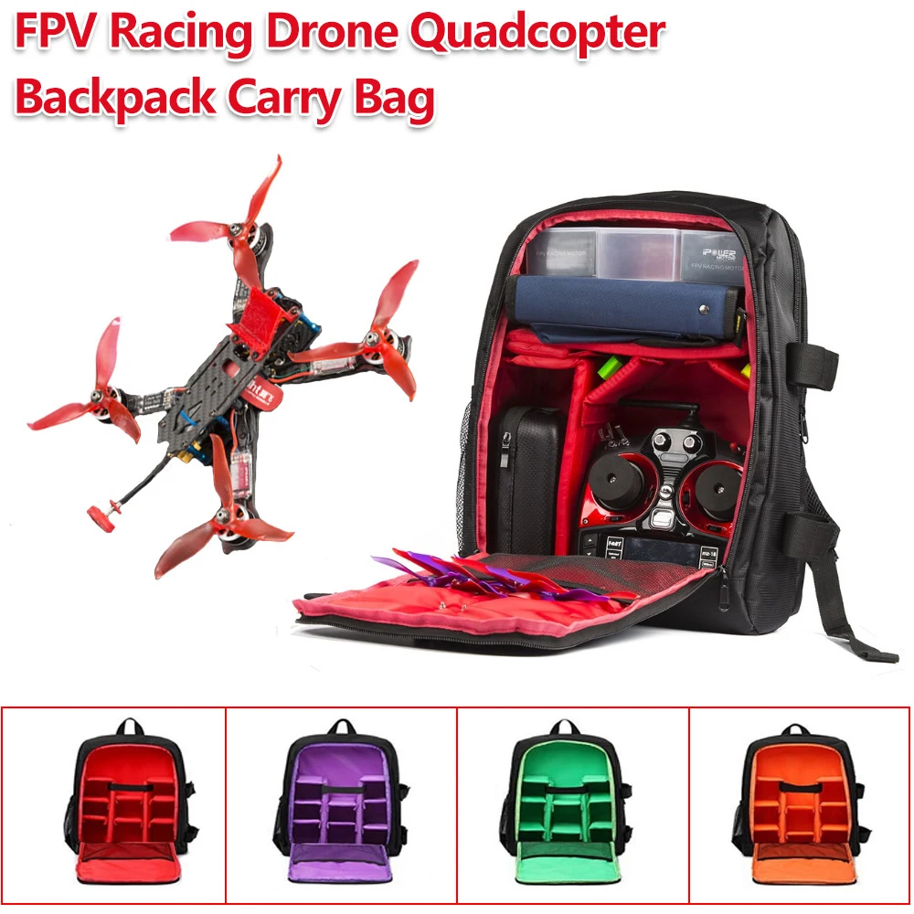 FPV Racing Drone Quadcopter Backpack Carry Bag Outdoor Portable Case