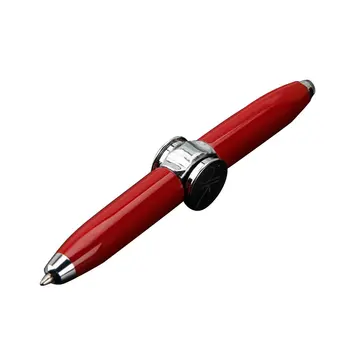 

Fingertip Gyro Pen Multifunction Rotating Illuminating Metal Ballpoint Pen Creative Led Lamp Decompression Finger Gyro Pen