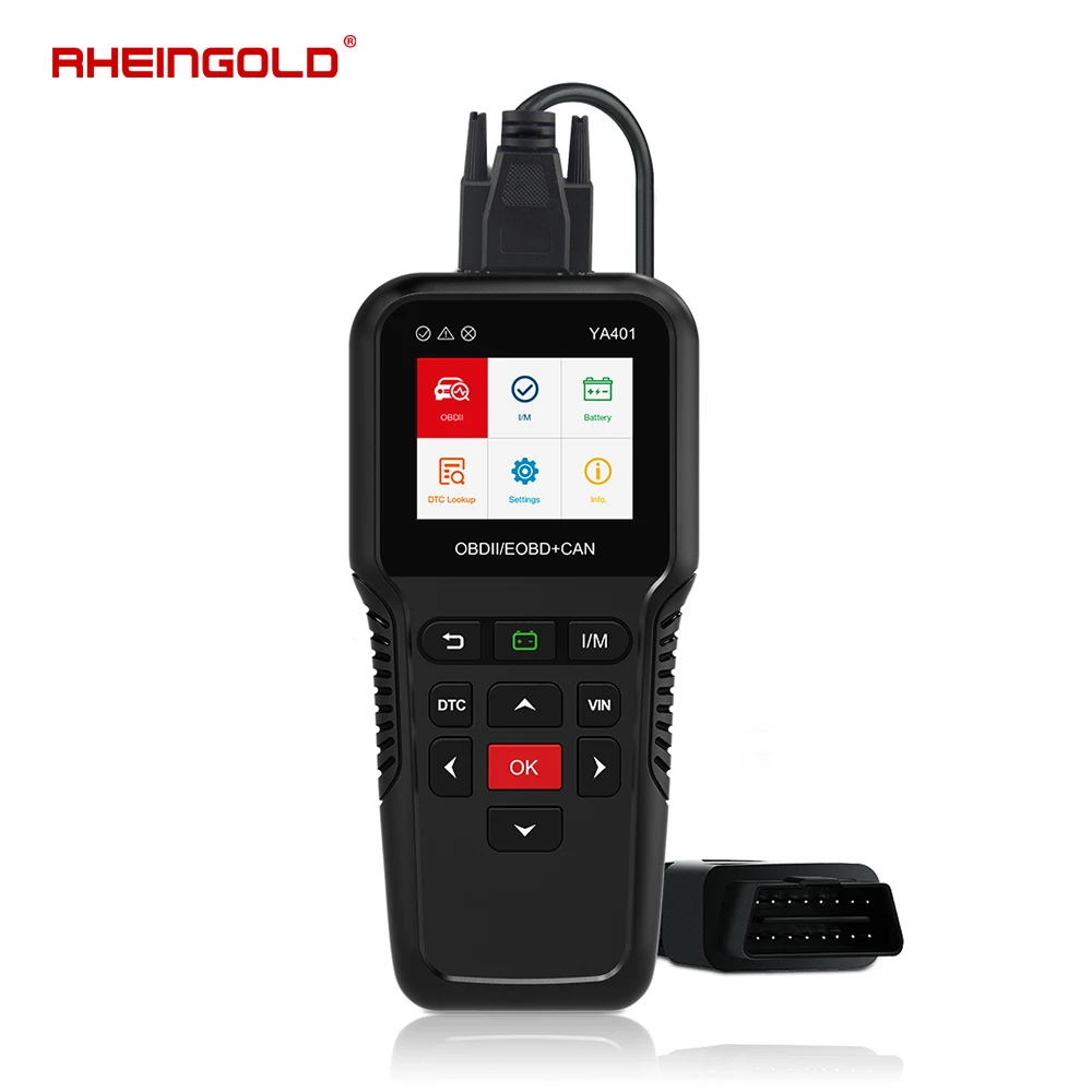 

RHEINGOLD Car OBD2 Diagnostic Scanner Tool for Auto YA401 Support Micro SD Card Engine Check Code Reader Car Scanner