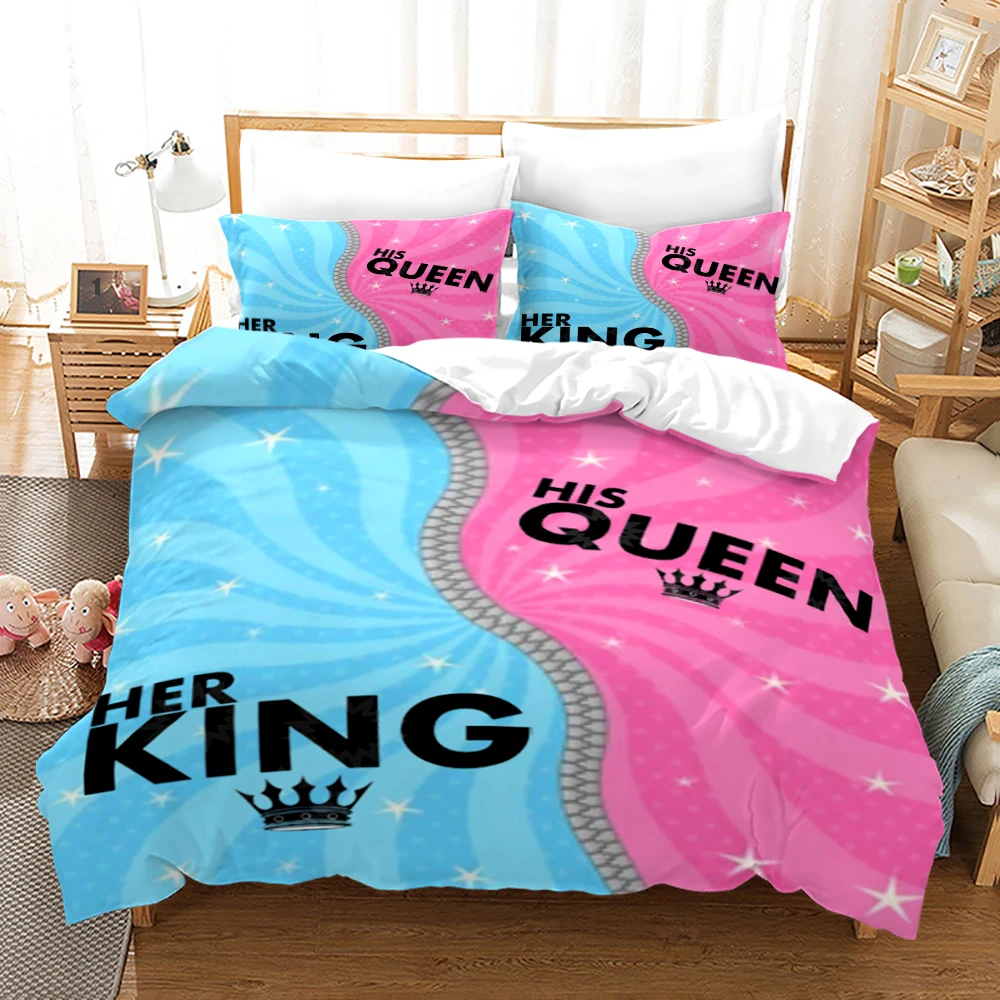 

King Queen Lovers Bedding Set Single Twin Full Queen King Size Lover Oil Painting Bed Set Kid's Kid Bedroom Duvetcover 010