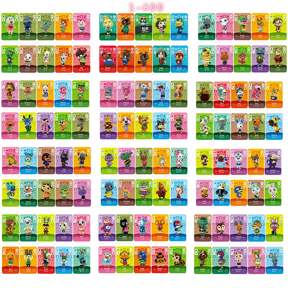 Switch Animal Crossing Card Amiibo 400 Marshal NFC for Nintendo NS Games Series 1 2 327 Book English Language | Игрушки и хобби