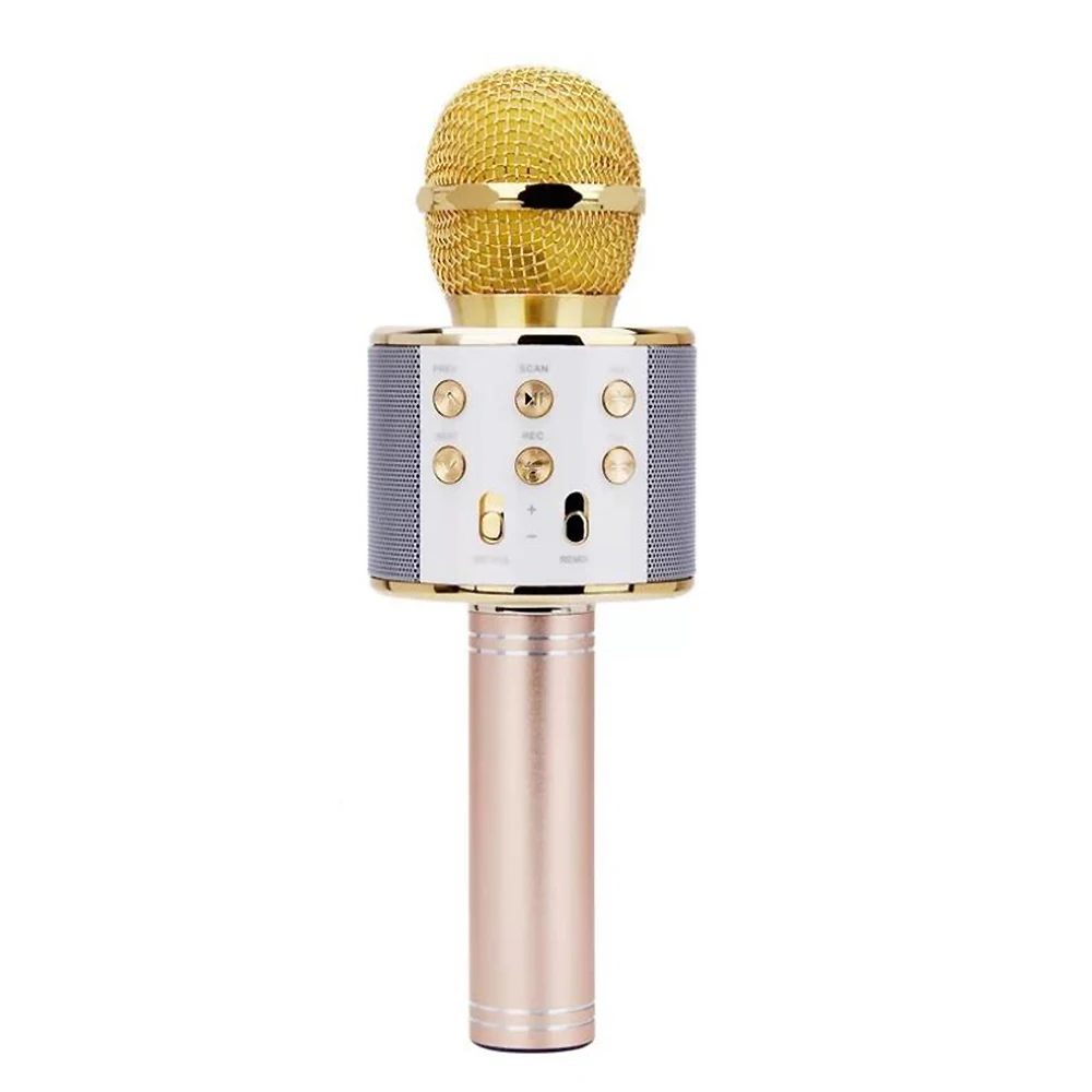 Детский беспроводной Bluetooth микрофон ручной портативный KTV пение караоке Bluetooth микрофон 3 - Цвет: 2