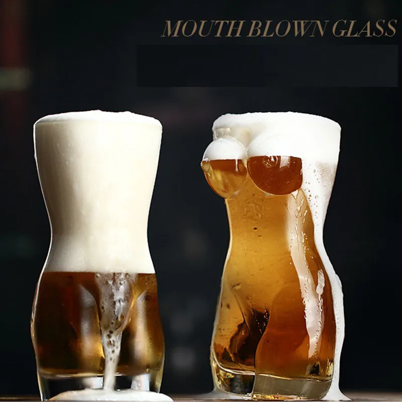 

400ML Shot Body Glass Cup Gift Home Party Bar Drinkware Shots Doule Wall Glasses Wine Cocktail Whisky Vodka Coffee Mugs Cup